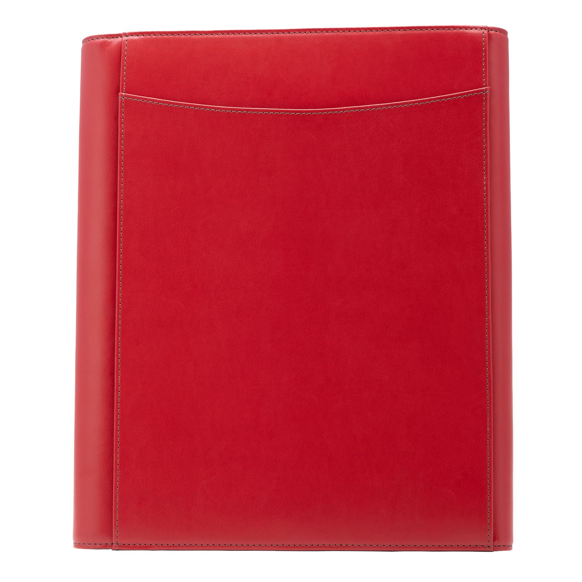 (red)The V.P Pro Faux Leather Tri Fold Padfolio - It fits a tablet! - BagNook