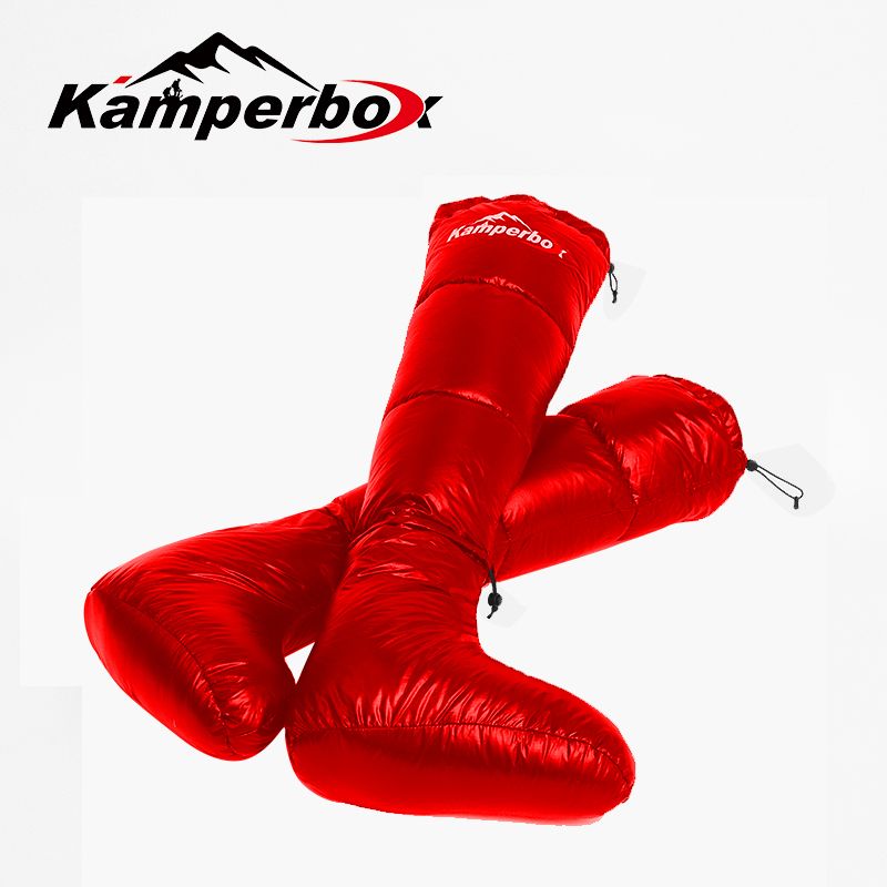 (red)Kamperbox Camping Down Socks/Boots - BagNook