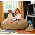 Load image into Gallery viewer, Jaxx 4 ft Cocoon Kids Bean Bag, Camel - BagNook