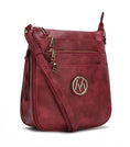 Load image into Gallery viewer, (burgundy)Salome Multi Compartment Crossbody by Mia K - BagNook