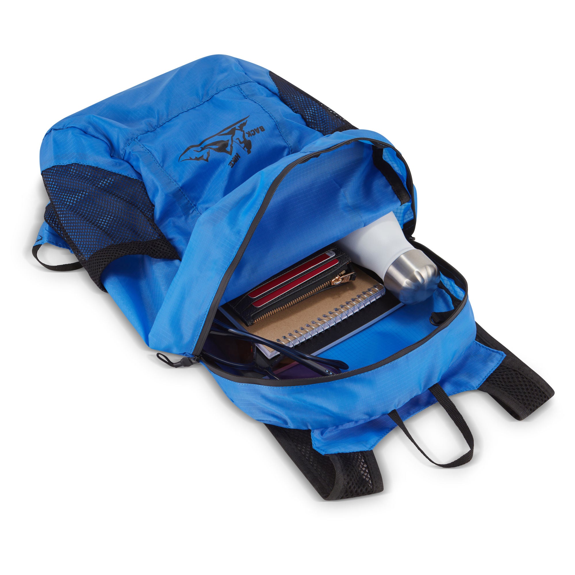 (blue)HIKE Back - Folding & Compact Backpack - BagNook