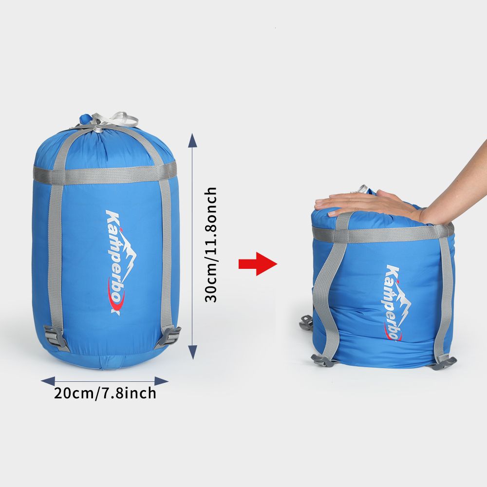 Kamperbox 3 Season Camping Sleeping Bag - Blue - BagNook