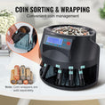 Load image into Gallery viewer, VEVOR USD Coin Sorter,Wrapper, & Roller 300 Coins/min LCD Display - BagNook