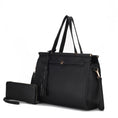 Load image into Gallery viewer, (black)Shelby Satchel Handbag with Wallet by Mia k - BagNook