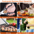 Load image into Gallery viewer, 19Pcs Camping & Picnicking Cooking Utensil Kit with Storage Bag - BagNook