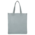 Load image into Gallery viewer, Maud Book Shop Tote - Upcycled Leather - Cool Grey - BagNook
