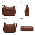 Load image into Gallery viewer, (brown)Oakley Shoulder Bag Vegan Leather by Mia K - BagNook