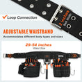 Load image into Gallery viewer, VEVOR Tool Belt with Suspenders, 29 Pockets - Fully Adjustable - Black - BagNook