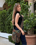 Load image into Gallery viewer, Kathmandu Collection | Vibrant Patchwork Bee Crossbody/Hobo Bag - BagNook