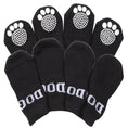 Load image into Gallery viewer, Pet Socks W/ Rubberized Soles - Set of 4 - Black/White - BagNook