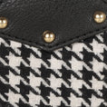 Load image into Gallery viewer, Millie Houndstooth Print Keyfob Coin Purse - BagNook