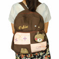 Load image into Gallery viewer, Bear House Fabric Art School Daypack - BagNook
