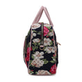 Load image into Gallery viewer, (navy blue)Jayla Quilted Botanical Pattern Duffel Bag by Mia k - BagNook