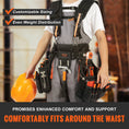 Load image into Gallery viewer, VEVOR Tool Belt with Suspenders, 29 Pockets - Fully Adjustable - Black - BagNook