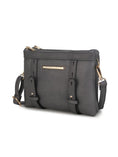 Load image into Gallery viewer, (charcoal)Elsie Multi Compartment Crossbody Bag by Mia k - BagNook