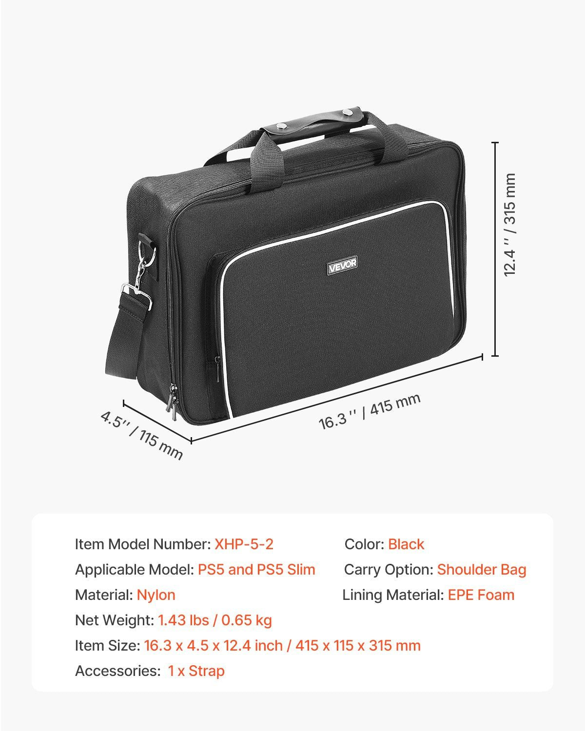 PS5 Carrying Case Travel Bag for Playstation 5 PS5 Slim Waterproof - BagNook