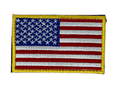 Load image into Gallery viewer, (yellow red white & blue)Tactical USA Flag Patch w/Detachable Backing - BagNook