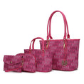 Load image into Gallery viewer, (fuchsia)Alexy M Signature 4pc Tote Set by Mia k - BagNook