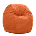 Load image into Gallery viewer, Jaxx Saxx 4 Foot Round Bean Bag, Mandarin - BagNook
