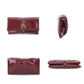 Load image into Gallery viewer, (wine)Koumei Wristlet Purse Envelope Snap by Mia K - BagNook