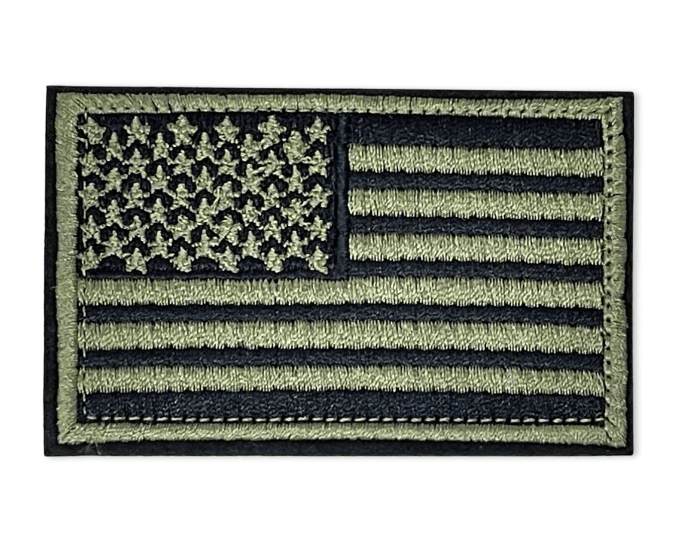 (Marine green)Tactical USA Flag Patch w/Detachable Backing - BagNook