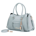 Load image into Gallery viewer, (light blue)Valeria Satchel Handbag with Keyring by Mia K - BagNook