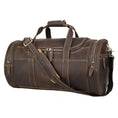 Load image into Gallery viewer, The Wainwright Weekender | Round Vintage Leather Weekender - BagNook