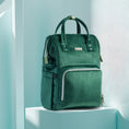 Load image into Gallery viewer, (dark green)Tweed Corduroy Backpack - BagNook