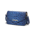 Load image into Gallery viewer, (royal blue)Vanta Croc-Embossed Saddle by Mia K - BagNook
