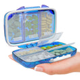 Load image into Gallery viewer, Travel Pill Organizer - 7 Compartments - Blue - BagNook