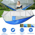 Load image into Gallery viewer, (greyblue)Camping Hammock with Mosquito Net, 2 person - BagNook