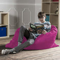 Load image into Gallery viewer, Jaxx 3.5 Ft Pillow Saxx Kids Bean Bag, Fuchsia - BagNook