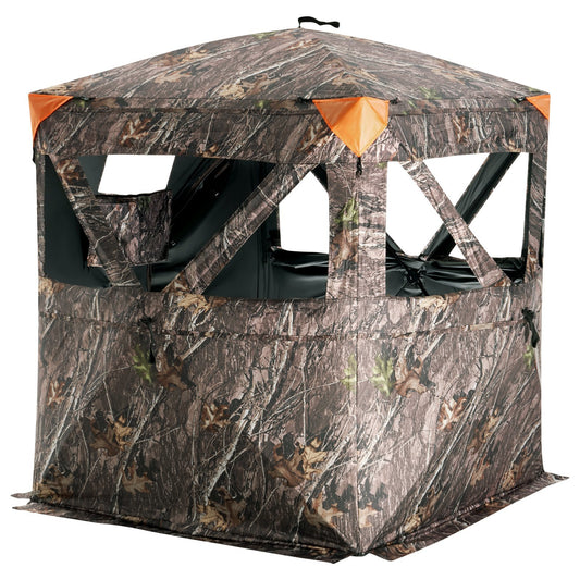 Hunting Blind, 270° See Through Ground Blind, 1-2 Person - BagNook