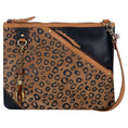 Load image into Gallery viewer, Grayson Wide Cheetah Leather Crossbody - BagNook