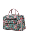 Load image into Gallery viewer, (green)Jayla Quilted Botanical Pattern Duffel Bag by Mia k - BagNook