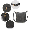 Load image into Gallery viewer, (charcoal)Lux Hobo Bag with Wallet by Mia K - BagNook