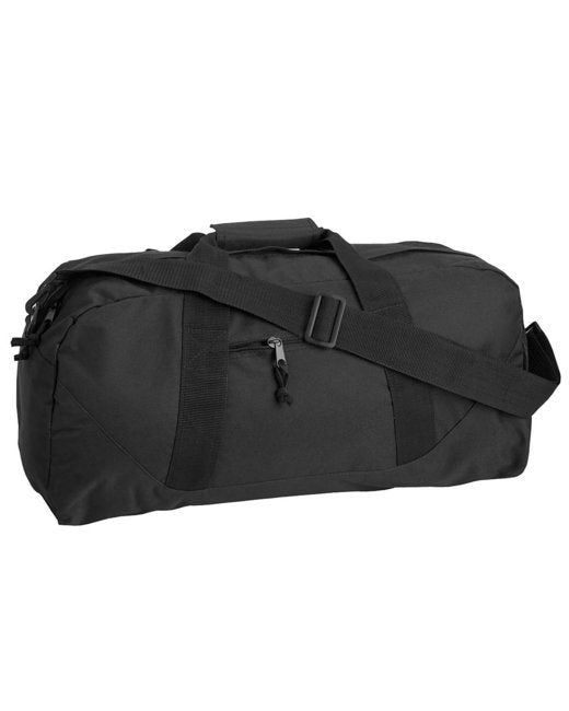 (black)Game Day Large Duffel w/Adjustable Shoulder Strap - BagNook