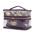 Load image into Gallery viewer, (pewter-purple)Emma Cosmetic 4pc Set by MiaK - BagNook