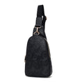 Load image into Gallery viewer, (black)Millie Women Flower Embossed Sling Bag By MKF - BagNook