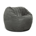 Load image into Gallery viewer, Jaxx Saxx 3 ft Round Bean Bag - Charcoal - BagNook