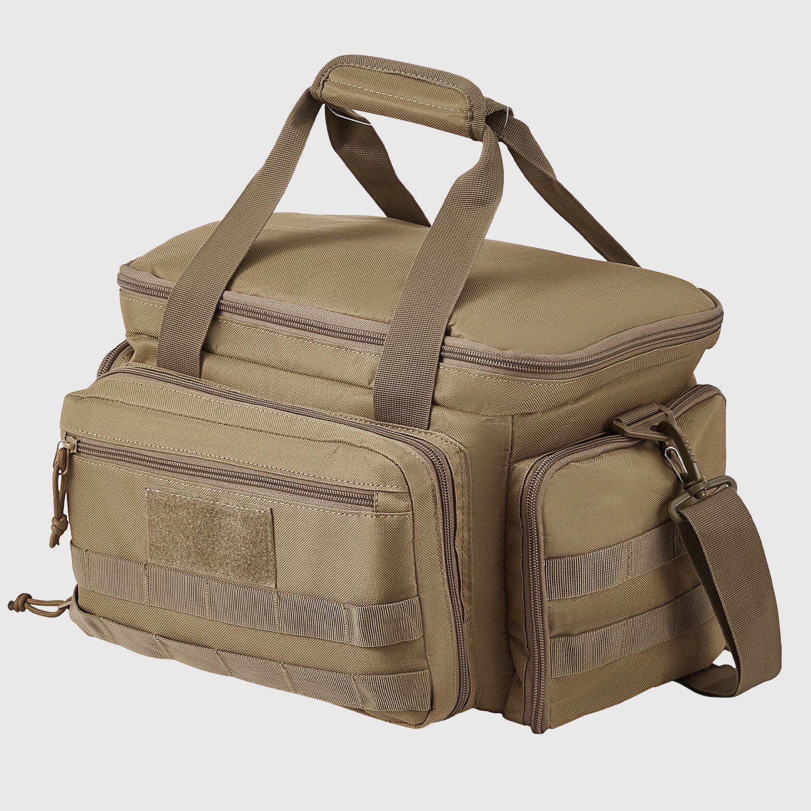 VEVOR Tactical Range Bag for 4 Pistols - Brown - BagNook