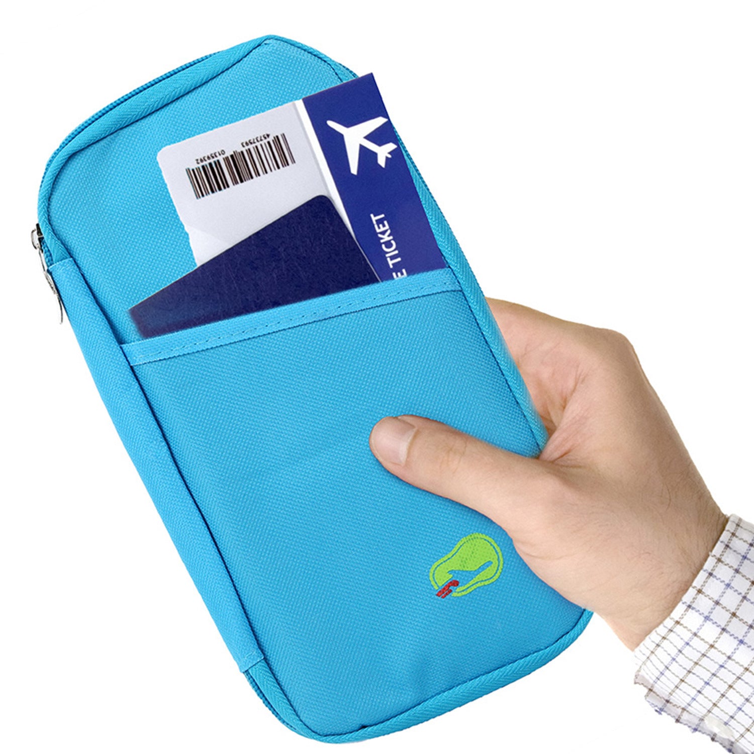 (blue)Travel Passport Wallet 12Cells - BagNook
