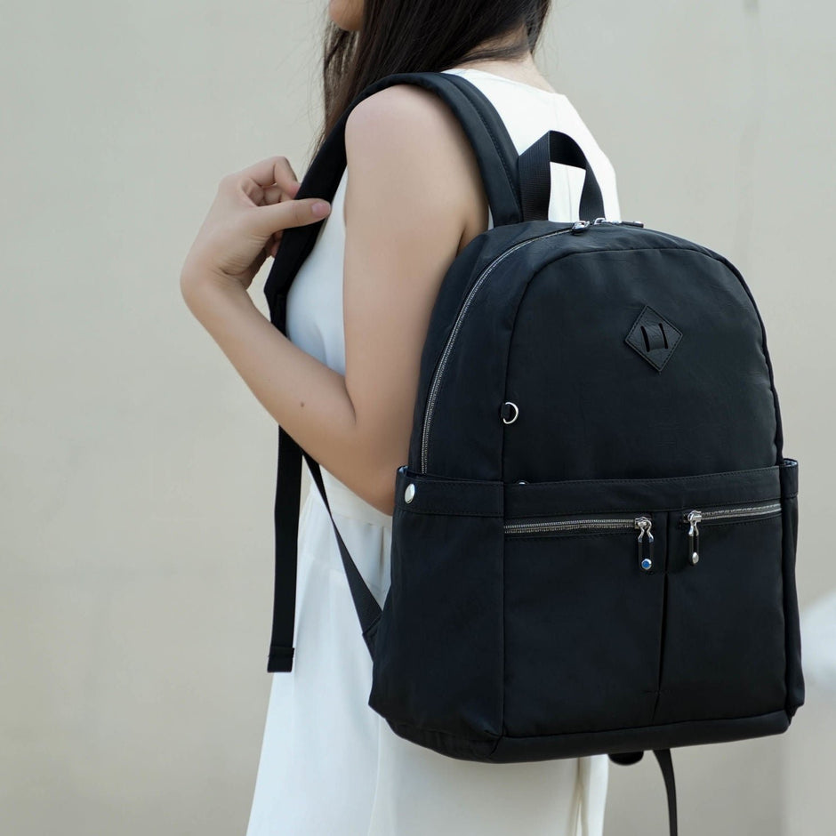 (black)Tatum Travel & School Daypack by Mia K - BagNook