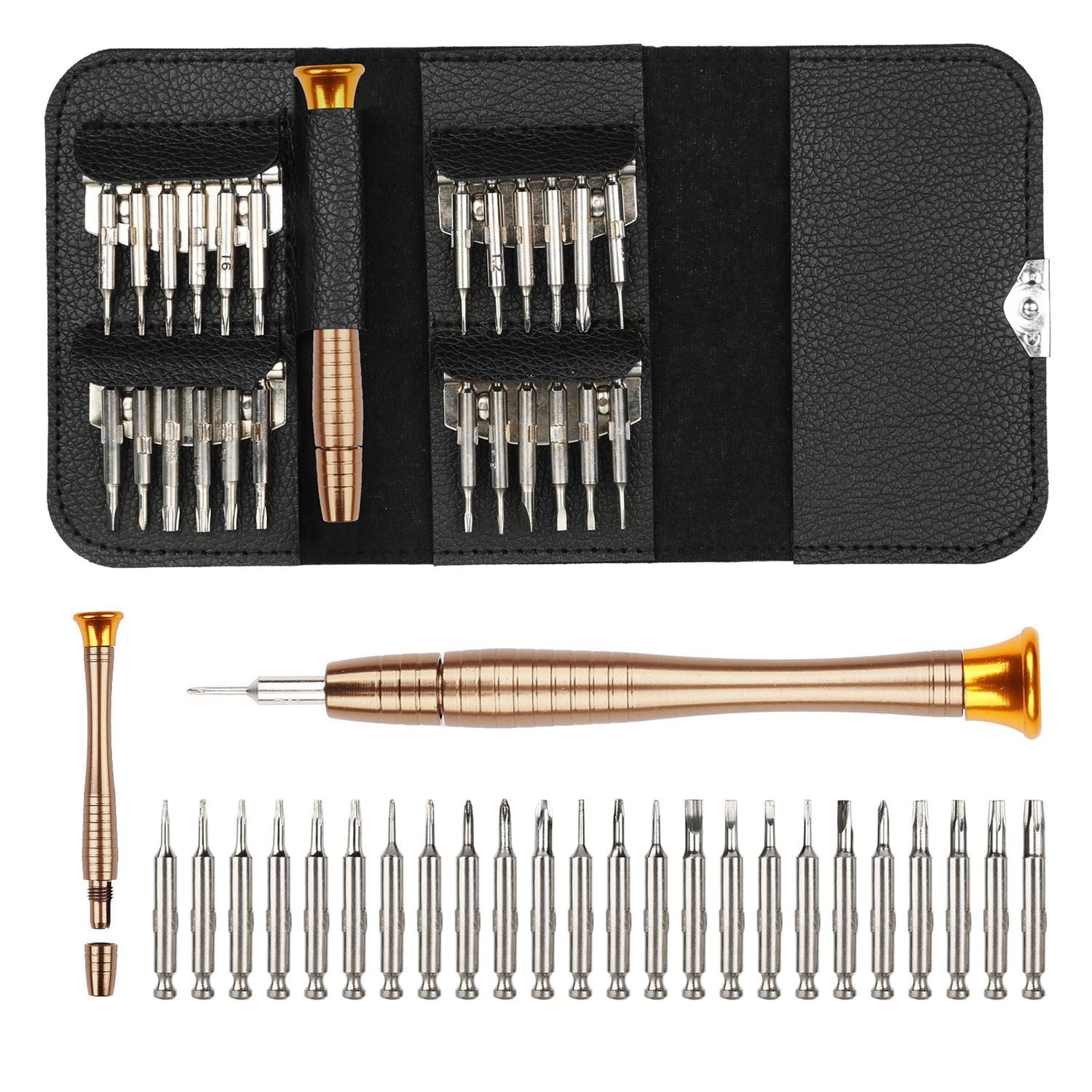 Multipurpose Precision Screwdriver Wallet Kit w/swivel head - BagNook