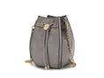 Load image into Gallery viewer, (grey)Cassidy Crocodile Embossed Women's Shoulder Bag by Mia k - BagNook