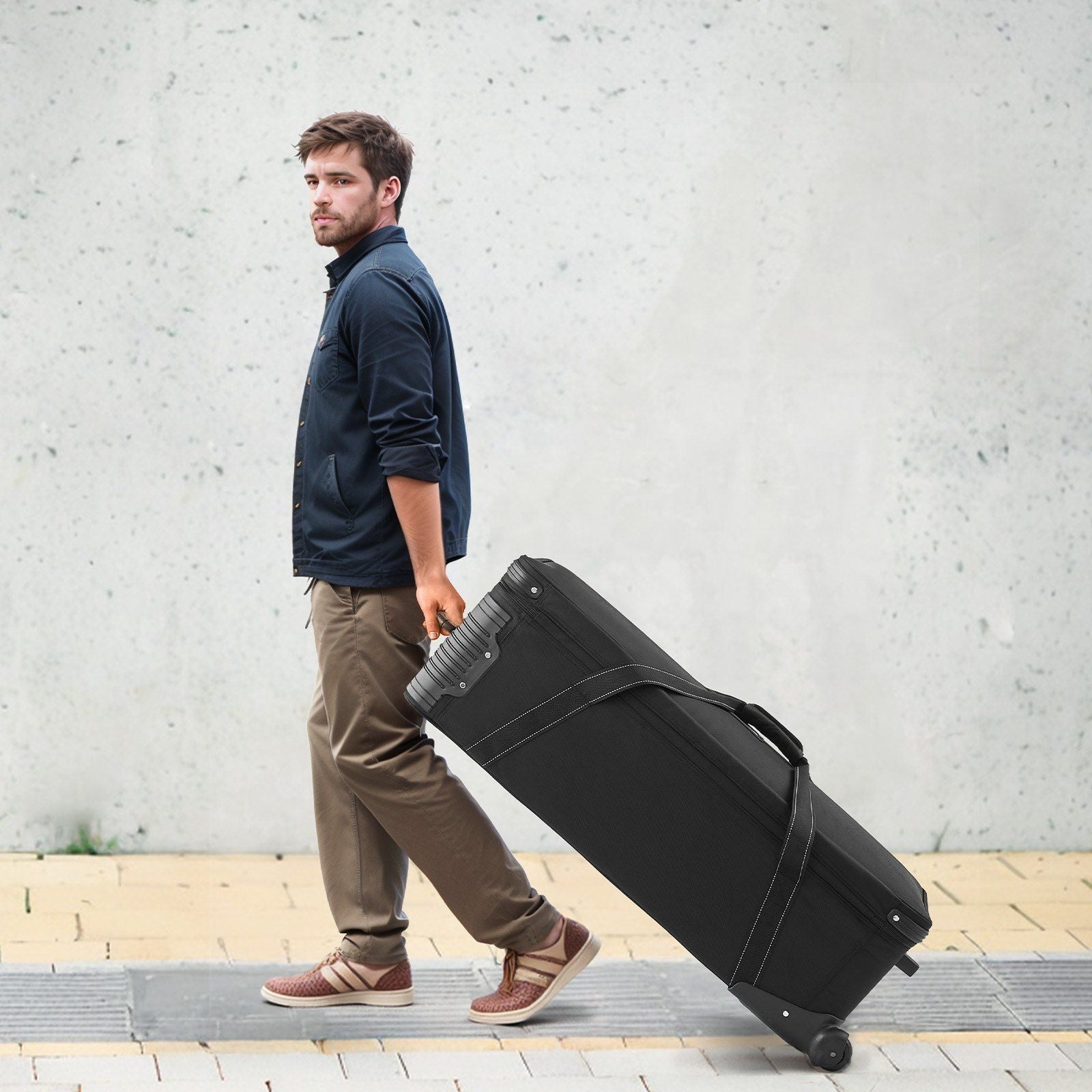 Studio Equipment Tolley Case (39.37x14.96x12.60) Rolling Bag - BagNook