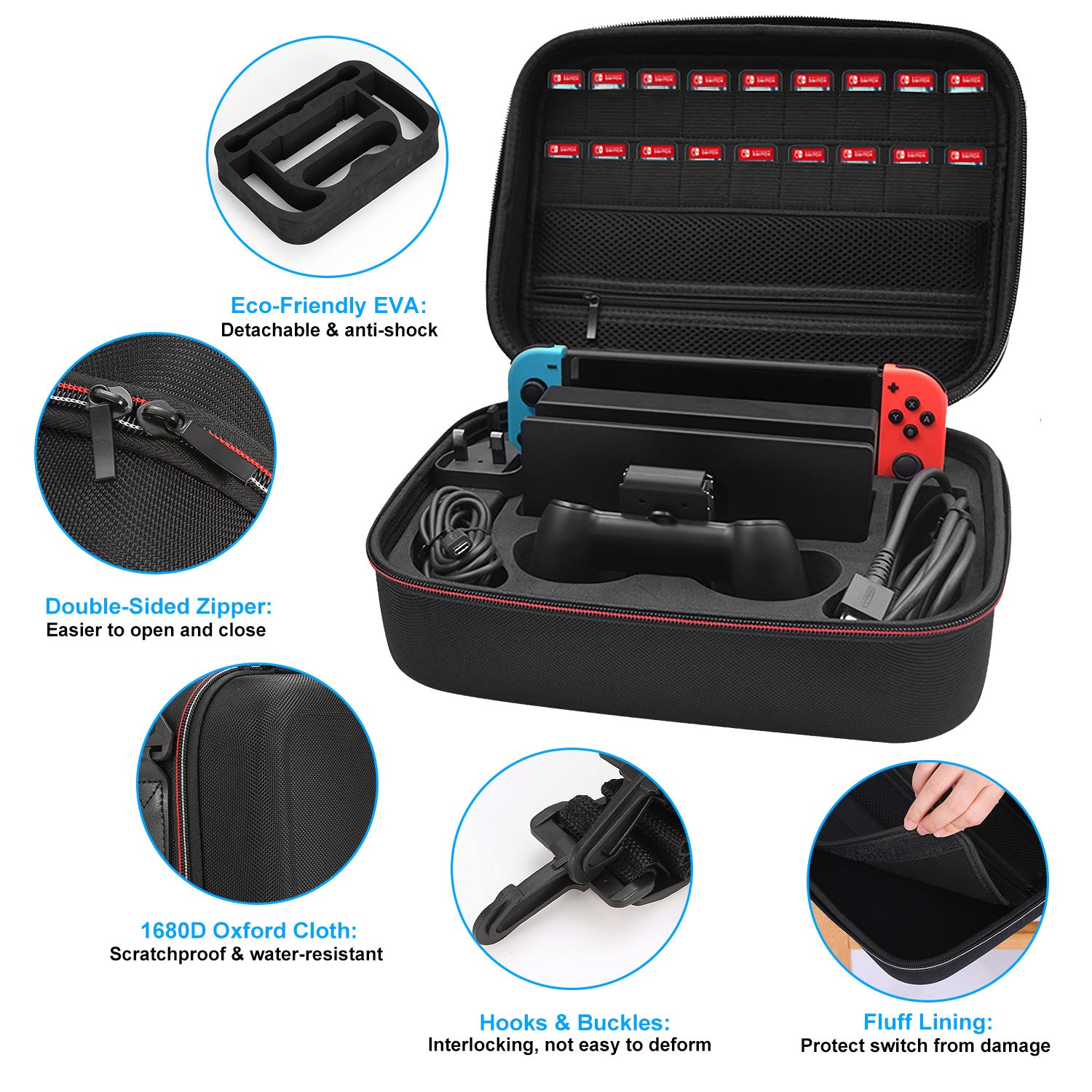 Portable Deluxe Carrying Case for Nintendo Switch - BagNook