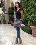 Load image into Gallery viewer, Kathmandu Collection | Patchwork Striped Crossbody/Hobo Bag - BagNook