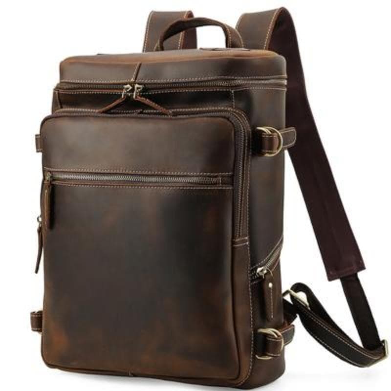The Raoul Backpack | Handmade Vintage Leather Backpack - BagNook