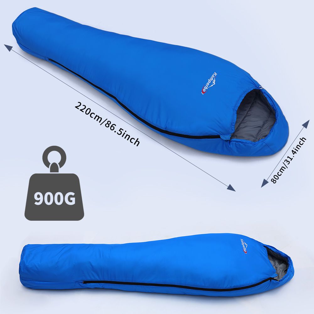 Kamperbox 3 Season Camping Sleeping Bag - Blue - BagNook